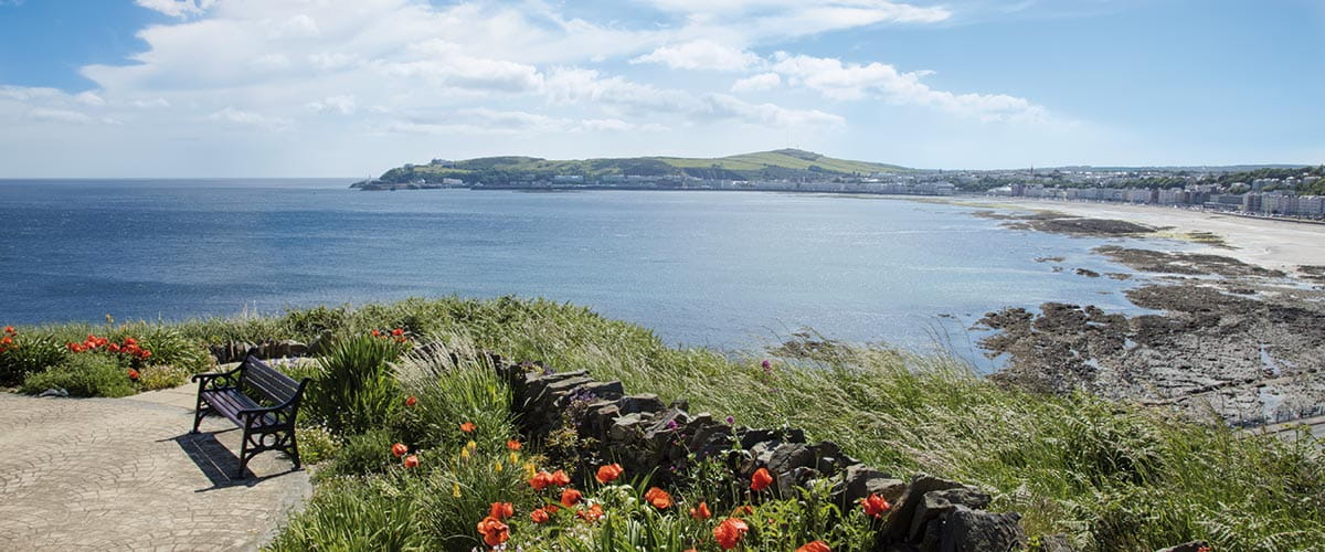 A view over Douglas Bay on the Isle of Man, Wales